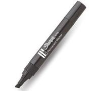 1 x Black Chisel Top Sharpie W10 Permanent Marker