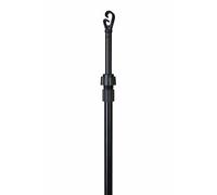 SASONS® Black Heavy Duty Telescopic Clothes Line Prop Adjustable Washing Line Support Pole 120-240cm Twist Lock Metal Laundry Prop Indoor Outdoor Garden Clothes Airer (1)