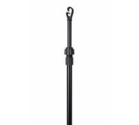 1 x Black Heavy Duty Telescopic Clothesline Pole Height Adjustable Washing Line Prop 240cm/2.4M (Sigle Prop)