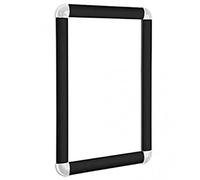1 x Black Snap Frame A1 - Clip Frame with Rounded Corners for Wall Display | Front-Loading Picture Holder | Available in A0, A1, A2, A3, A4 (1 X BLACK A1)