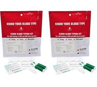 1 x Blood Type Test Kit - Group A, B, RHD Testing - Home EldonCard Tests (Pack of 2)