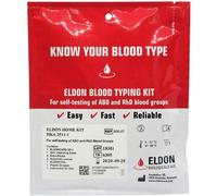 1 x Blood Type Test Kit HHUKBLOOD1 - A, B, AB, O, RhD - EldonCard Home Test, 99% Accurate