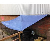 1 x Blue 5.5m x 7.3m Heavy Duty Waterproof Tarpaulin Ground Sheet Cover