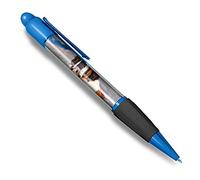1 x Blue Ballpoint Pen (Black Ink) - St Bernard Mountain Rescue Dog #12731