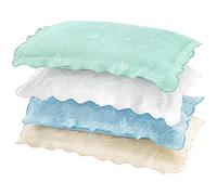 1 x Blue Gabriella Pillow Sham - Machine Washable Soft & Lightweight Cotton & Polyester Pillow Cover Case with Floral Design & Matelasse Weave - Measures W70 x D50cm, Matching Bedspread Available