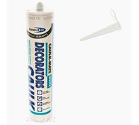 1 x Bond-It White Caulk Mate EU3 Cartridge 310ml - Decorators Caulk 60 minute formula BDOHC300