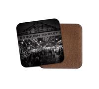 1 x Borough Market Coaster - London UK Black & White Photography Travel Office Birthday Gift #71805