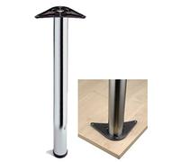 1 X Breakfast BAR Leg 870MM Kitchen WORKTOP Support Polished Chrome Adjustable