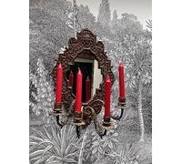 1 x Bright Red Dinner Candle, Rustic Red Taper Bistro Dining Lipstick Red Candle 18cm, 8 Hour Burn: Individual Candle, Bright Colouful Candle, Homewarming Gift