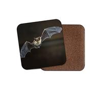 1 x British Pipistrelle Flying Bat Coaster - Carnivore Animals Dad #15730