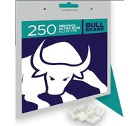 1 x Bull Brand Ultra Slim Menthol Filter Tips - 250 Filter Tips | Cool & Refreshing Smoking Experience