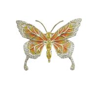 1 x Butterfly Brooch Pin Colorful Exquisite Lapel Pin with Secure Clasp for Clothing Decoration Bag Accessory