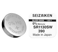 1 x button cell original SEIZAIKEN 390, SR1130SW, 1.55 V, watch batteries, silver oxide, 0% mercury, 100% made in Japan