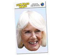 1 x Camilla Queen Consort - Royal Family Celebrity Face Mask - Ready To Wear - Perfect For Coronation Parties - Camilla