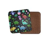 1 x Cartoon Dinosaurs Coaster - Dinosaur Kids Cute Funny T-Rex Pretty Fun #8820
