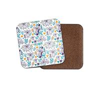 1 x Cartoon Koala Bears Coaster - Australia Wild Animal Outback Kids Fun #12365