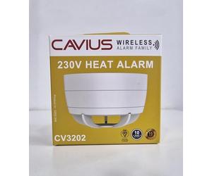 1 x Cavius RF Mains-Powered Heat Alarm | CV3202