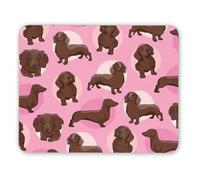 1 x Chocolate Dachshund Mouse Mat - Sausage Dog Puppy Pets Dogs Lover Fan Animals Pattern Mum Dad Mousemat Mousepad Pad IT #82556