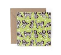 1 x Chocolate Merle Cockapoo Greeting Card - Spaniel Dog Puppy Pets Dogs Lover Fan Animals Pattern Birthday Thank You Friend Mum Dad #82960
