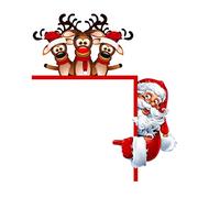 1 x Christmas Door Decoration Santa Claus DIY Stitching House Funny On My Door Corner Film On My Door Corner So Hanging Chair With Footstool (B,One Size)