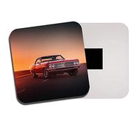 1 x Classic American Car Fridge Magnet - Muscle Vehicle Sunset Men's 8733