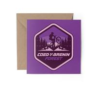 1 x Coed-Y-Brenin Greeting Card - Mountain Forest Park MTB Bike Resort Route Sport Trails Biker Fan Partner Mum Dad Girls Friend #82515