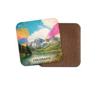 1 x Colorado US State Coaster - America Travel Holiday Modern Art Souvenir Gift #72150