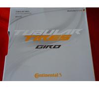 1 x CONTINENTAL GIRO 700 x 22mm TUBULAR TYRE, SEW-UP, TAN WALL