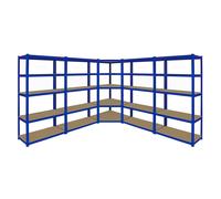 1 x Corner Garage Racking Unit & 4 x Single Racking Storage Units