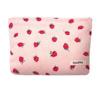 1 x cosmetic bag (25 x 20 x 5 cm), travel make-up bag, rose cosmetic bag, make-up bag, multi-function cosmetic bag for women, small fabric bag with zip, cosmetic bag, small