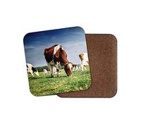 1 x Cows Drinks Coaster - Farmer Farm Dairy Animal Funky Fun Farming #8589