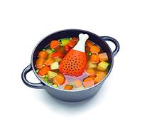 1 x Creative Chicken Leg Shape Spice Filter Stew Soup Silicone Seasoning Bag Silicone Chicken Leg Tea Infuser Kitchen Gadget