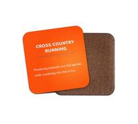 1 x Cross Country Running Definition Coaster - Runner XC Hobby Sports Birthday Funny Joke Gift #71854
