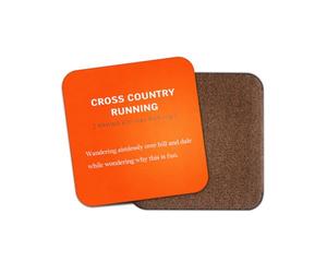 1 x Cross Country Running Definition Coaster - Runner XC Hobby Sports Birthday Funny Joke Gift #71854