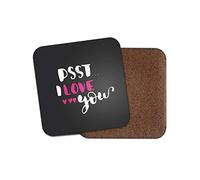 1 x Cute I Love You Coaster - Girlfriend Wife Wedding Family Girls Funny #19057