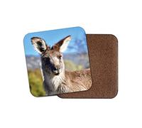 1 x Cute Kangaroo Coaster - Australia Australian Travel Joey Animal Fun #8844
