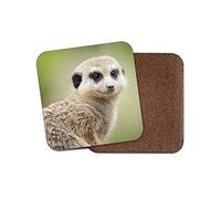 1 x Cute Meerkat Drinks Coaster - Animal Kids ny Zoo Mongoose #8554