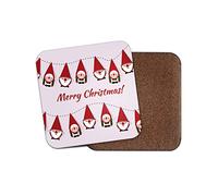 1 x Cute Merry Christmas Coaster - Xmas Elves Gnomes Festive Winter Fun #14727