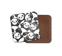1 x Cute Panda Bears Coaster - Pandas Cute Kids China Baby Animal Funny #12364