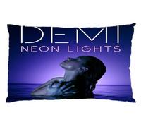 1 X Demi Lovato Neon Light Personalized Custom Zippered Pillow Case 16"x24"(one side) - Shinhwa Create