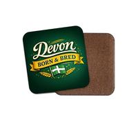 1 x Devon Born & Bred Coaster - Devonshire English Riviera Home Men's Birthday Gift #71923