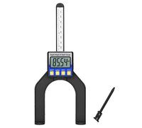 1 x Digital Height Gauge with Magnetic Feet Base, Plastic Engineering Material 0-80mm Range Reset Button, Digital Precision Height Aperture Depth Gauge Ruler Stable for Woo