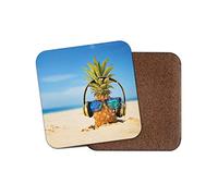 1 x DJ Pineapple Coaster - Beach Summer Holiday Fruit Funny Joke Teen #12439