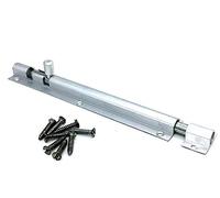 1 x Door Bolt 150mm Straight Barrel Aluminium Sliding Cupboard Lock with Screws by Swish.
