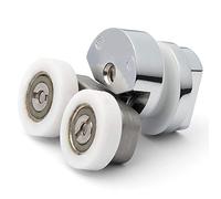 1 x Double Top Zinc Alloy Shower Door Rollers/Runners 21mm Wheel Diameter E4