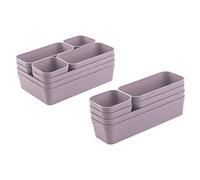 1 x Drawer Organiser Set Storage Box Onesie Adjustable Lilac
