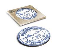 1 x Eco Boxed Cork Coasters - Bermuda Triangle Travel Drink Cup Mug Glass Table Mat #9272