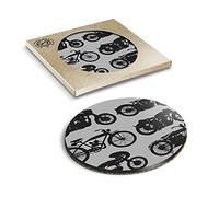 1 x Eco Boxed Cork Coasters - BW - Vintage Motorcycle? Motorbike Bike Drink Cup Mug Glass Table Mat #36395
