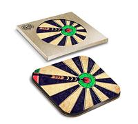 1 x Eco Boxed Cork Coasters - Dart Board Bullseye Sports Darts Drink Cup Mug Glass Table Mat #14156