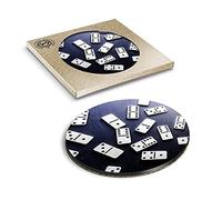 1 x Eco Boxed Cork Coasters - Dominoes Pub Game Domino Drink Cup Mug Glass Table Mat #15941